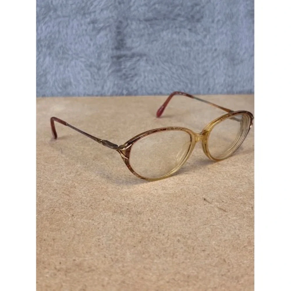 Savvy 220 Brown Oval Cat Eye Eyeglass Frames 53-14-135 Vintage Style